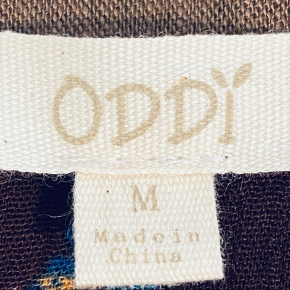 Oddy Mixed Prints Floral Paisley Western Button Down Shirt Womens Sz M Boho - Picture 7 of 9